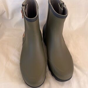 Bogs Holly Rain Zip Ankle boots army green size 6
